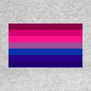 Bisexual Pride Flag +Added Stripes T-Shirt